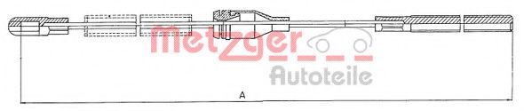METZGER 11.5752 Трос, стояночная тормозная система для OPEL CORSA A (Опель Cорса а) METZGER 11.5752 Трос, стояночная тормозная система для OPEL CORSA A (Опель Cорса а)