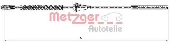 METZGER 11.5754 Трос, стояночная тормозная система для OPEL CORSA B (Опель Корса б) METZGER 11.5754 Трос, стояночная тормозная система для OPEL CORSA B (Опель Корса б)