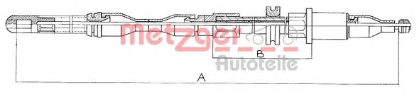 METZGER 11.584 Трос, стояночная тормозная система для OPEL CORSA A (Опель Cорса а) METZGER 11.584 Трос, стояночная тормозная система для OPEL CORSA A (Опель Cорса а)