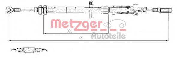 METZGER 1171.7 Трос, стояночная тормозная система для CITROËN RELAY (CитроËн Рэлаъ) METZGER 1171.7 Трос, стояночная тормозная система для CITROËN RELAY (CитроËн Рэлаъ)