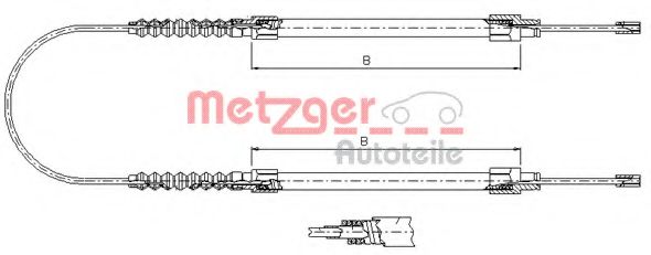 METZGER 1171.8 Трос, стояночная тормозная система для CITROËN RELAY (CитроËн Рэлаъ) METZGER 1171.8 Трос, стояночная тормозная система для CITROËN RELAY (CитроËн Рэлаъ)