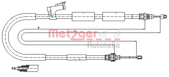 METZGER 17.0684 Трос, стояночная тормозная система для MAZDA AXELA (Мазда Аxэла) METZGER 17.0684 Трос, стояночная тормозная система для MAZDA AXELA (Мазда Аxэла)