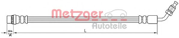 METZGER 4110210 Тормозной шланг для NISSAN (Ниссан) METZGER 4110210 Тормозной шланг для NISSAN (Ниссан)