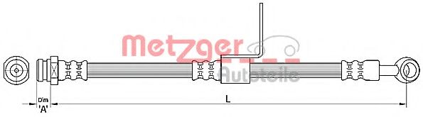METZGER 4110218 Тормозной шланг для HYUNDAI MATRIX (Хендай Матрикс) METZGER 4110218 Тормозной шланг для HYUNDAI MATRIX (Хендай Матрикс)