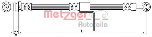 METZGER 4110219 Тормозной шланг для HYUNDAI MATRIX (Хендай Матрикс) METZGER 4110219 Тормозной шланг для HYUNDAI MATRIX (Хендай Матрикс)