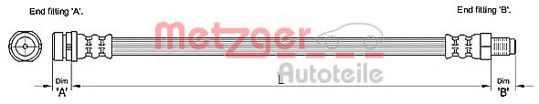 METZGER 4110237 Тормозной шланг для FORD FOCUS C-MAX (Форд Фокус с макс) METZGER 4110237 Тормозной шланг для FORD FOCUS C-MAX (Форд Фокус с макс)