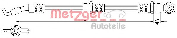 METZGER 4110305 Тормозной шланг для KIA RIO (Киа Рио) METZGER 4110305 Тормозной шланг для KIA RIO (Киа Рио)