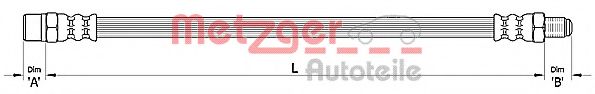 METZGER 4110366 Тормозной шланг для VOLVO XC90 I (Вольво Xc90 1) METZGER 4110366 Тормозной шланг для VOLVO XC90 I (Вольво Xc90 1)