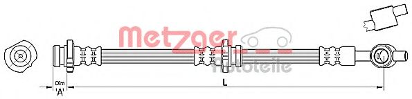 METZGER 4110387 Тормозной шланг для NISSAN PULSAR VII (Ниссан Пулсар v2) METZGER 4110387 Тормозной шланг для NISSAN PULSAR VII (Ниссан Пулсар v2)