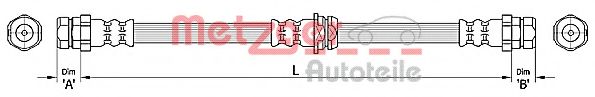 METZGER 4110445 Тормозной шланг для AUDI TT (Ауди Тт) METZGER 4110445 Тормозной шланг для AUDI TT (Ауди Тт)