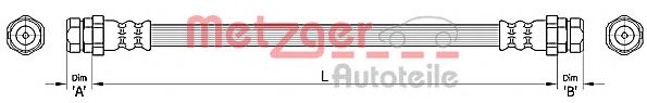 METZGER 4110446 Тормозной шланг для AUDI TT (Ауди Тт) METZGER 4110446 Тормозной шланг для AUDI TT (Ауди Тт)