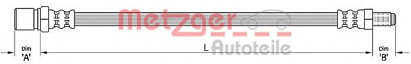 METZGER 4110487 Тормозной шланг для FIAT (Фиат) METZGER 4110487 Тормозной шланг для FIAT (Фиат)