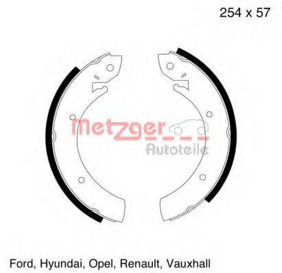 METZGER MG 325 Тормозные колодоки для FORD GRANADA (Форд Гранада) METZGER MG 325 Тормозные колодоки для FORD GRANADA (Форд Гранада)