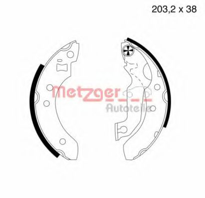 METZGER MG 374 Тормозные колодоки для FORD ORION II (Форд Орион 2) METZGER MG 374 Тормозные колодоки для FORD ORION II (Форд Орион 2)