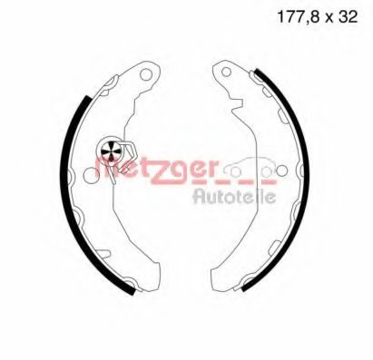 METZGER MG 414 Тормозные колодоки для FORD FIESTA (Форд Фиэста) METZGER MG 414 Тормозные колодоки для FORD FIESTA (Форд Фиэста)