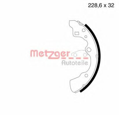 METZGER MG 525 Тормозные колодоки для MAZDA 626 III (Мазда 626 3) METZGER MG 525 Тормозные колодоки для MAZDA 626 III (Мазда 626 3)