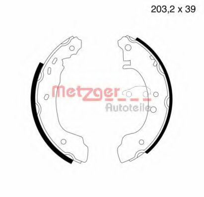 METZGER MG 543 Тормозные колодоки для NISSAN PRIMERA (Ниссан Примера) METZGER MG 543 Тормозные колодоки для NISSAN PRIMERA (Ниссан Примера)