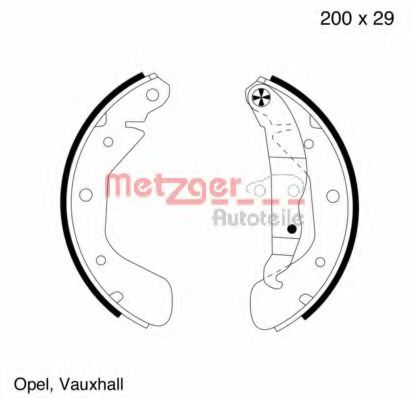 METZGER MG 563 Тормозные колодоки для OPEL CORSA A (Опель Cорса а) METZGER MG 563 Тормозные колодоки для OPEL CORSA A (Опель Cорса а)