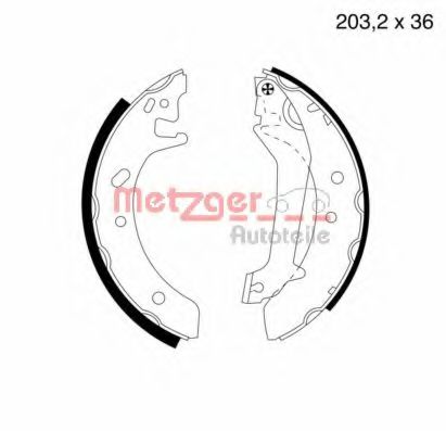 METZGER MG 580 Тормозные колодоки для FORD MONDEO (Форд Мондэо) METZGER MG 580 Тормозные колодоки для FORD MONDEO (Форд Мондэо)