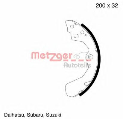 METZGER MG 595 Тормозные колодоки для SUBARU JUSTY II (Субару Жустъ 2) METZGER MG 595 Тормозные колодоки для SUBARU JUSTY II (Субару Жустъ 2)