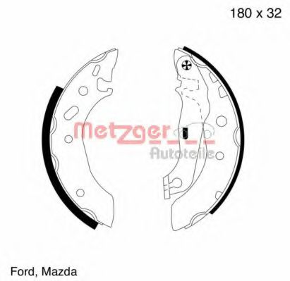 METZGER MG 642 Тормозные колодоки для MAZDA SOHO III (Мазда Сохо 3) METZGER MG 642 Тормозные колодоки для MAZDA SOHO III (Мазда Сохо 3)