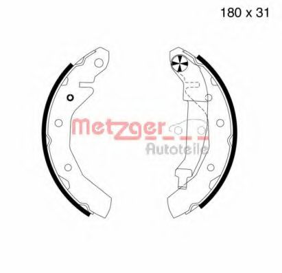 METZGER MG 724 Тормозные колодоки для DAEWOO MATIZ (Дэу Матиз) METZGER MG 724 Тормозные колодоки для DAEWOO MATIZ (Дэу Матиз)