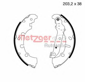 METZGER MG 814 Тормозные колодоки для FORD FUSION (Форд Фьюжн) METZGER MG 814 Тормозные колодоки для FORD FUSION (Форд Фьюжн)