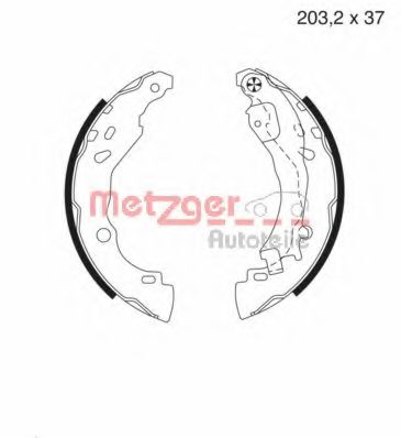 METZGER MG 982 Тормозные колодоки для CITROËN C2 (CитроËн C2) METZGER MG 982 Тормозные колодоки для CITROËN C2 (CитроËн C2)