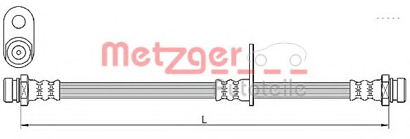 METZGER 4110638 Тормозной шланг для MITSUBISHI GRANDIS (Митсубиши/митсубиси Грандис) METZGER 4110638 Тормозной шланг для MITSUBISHI GRANDIS (Митсубиши/митсубиси Грандис)