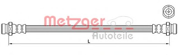 METZGER 4110640 Тормозной шланг для MITSUBISHI OUTLANDER I (Митсубиши/митсубиси Аутлендер 1) METZGER 4110640 Тормозной шланг для MITSUBISHI OUTLANDER I (Митсубиши/митсубиси Аутлендер 1)
