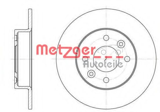 METZGER 6066.00 Тормозной диск для RENAULT SUPER 5 (Рено Супэр 5) METZGER 6066.00 Тормозной диск для RENAULT SUPER 5 (Рено Супэр 5)