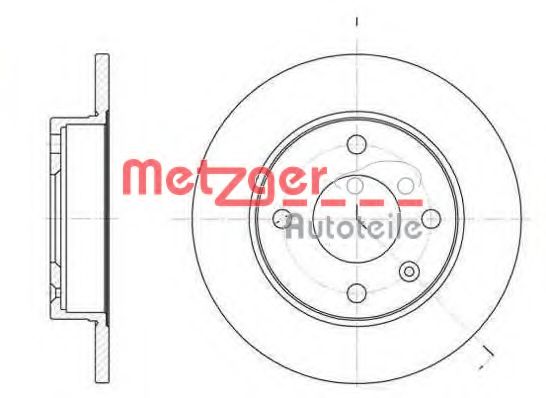 METZGER 6094.00 Тормозной диск для FORD FIESTA (Форд Фиэста) METZGER 6094.00 Тормозной диск для FORD FIESTA (Форд Фиэста)
