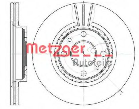 METZGER 6144.10 Тормозной диск для DACIA SANDERO (Дача Сандэро) METZGER 6144.10 Тормозной диск для DACIA SANDERO (Дача Сандэро)