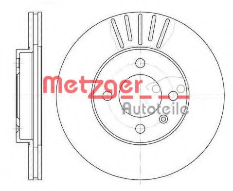 METZGER 6175.10 Тормозной диск для VOLKSWAGEN SCIROCCO (Фольксваген Сcироccо) METZGER 6175.10 Тормозной диск для VOLKSWAGEN SCIROCCO (Фольксваген Сcироccо)