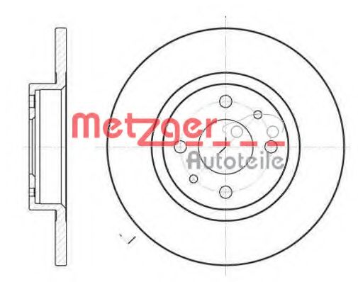 METZGER 6191.00 Тормозной диск для FIAT 500 C (Фиат 500 c) METZGER 6191.00 Тормозной диск для FIAT 500 C (Фиат 500 c)