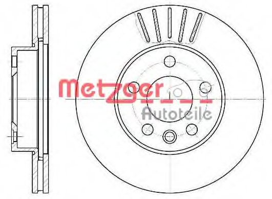 METZGER 6551.10 Тормозной диск для VOLKSWAGEN T4 MULTIVAN (Фольксваген Т4 мултиvан) METZGER 6551.10 Тормозной диск для VOLKSWAGEN T4 MULTIVAN (Фольксваген Т4 мултиvан)