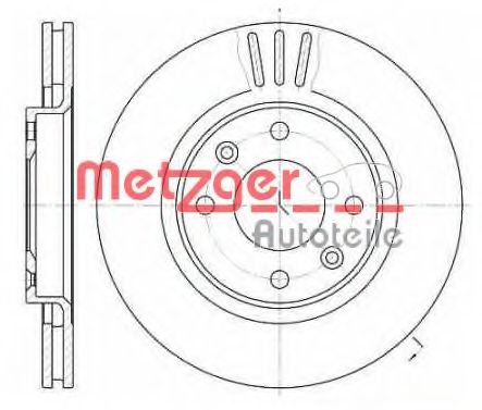 METZGER 6603.10 Тормозной диск для CITROËN C4 I (CитроËн С4 и) METZGER 6603.10 Тормозной диск для CITROËN C4 I (CитроËн С4 и)