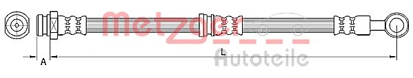 METZGER 4110744 Тормозной шланг для MITSUBISHI (Митсубиши/митсубиси) METZGER 4110744 Тормозной шланг для MITSUBISHI (Митсубиши/митсубиси)