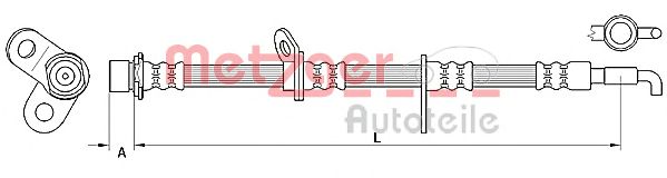 METZGER 4110782 Тормозной шланг для TOYOTA IQ (Тойота/тоета Иq) METZGER 4110782 Тормозной шланг для TOYOTA IQ (Тойота/тоета Иq)