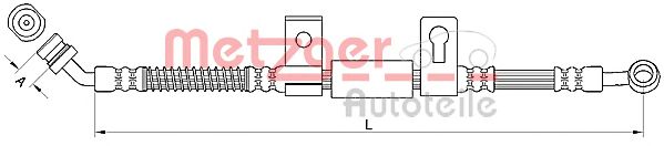 METZGER 4110830 Тормозной шланг для KIA (Киа) METZGER 4110830 Тормозной шланг для KIA (Киа)
