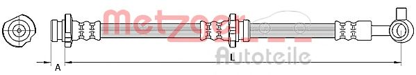 METZGER 4110847 Тормозной шланг для NISSAN DUALIS (Ниссан Дуалис) METZGER 4110847 Тормозной шланг для NISSAN DUALIS (Ниссан Дуалис)