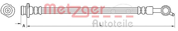 METZGER 4110849 Тормозной шланг для NISSAN DUALIS (Ниссан Дуалис) METZGER 4110849 Тормозной шланг для NISSAN DUALIS (Ниссан Дуалис)