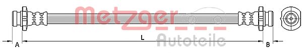 METZGER 4110851 Тормозной шланг для NISSAN DUALIS (Ниссан Дуалис) METZGER 4110851 Тормозной шланг для NISSAN DUALIS (Ниссан Дуалис)