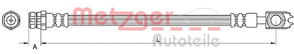 METZGER 4110891 Тормозной шланг для VOLKSWAGEN JETTA V III (Фольксваген Джетта 5 3) METZGER 4110891 Тормозной шланг для VOLKSWAGEN JETTA V III (Фольксваген Джетта 5 3)