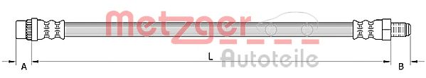 METZGER 4110931 Тормозной шланг для DACIA SANDERO (Дача Сандэро) METZGER 4110931 Тормозной шланг для DACIA SANDERO (Дача Сандэро)