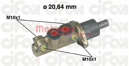 METZGER 202-039 Главный тормозной цилиндр для VOLKSWAGEN JETTA II (Фольксваген Жэтта 2) METZGER 202-039 Главный тормозной цилиндр для VOLKSWAGEN JETTA II (Фольксваген Жэтта 2)