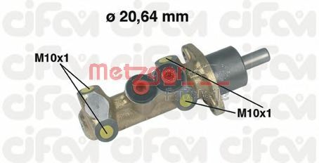 METZGER 202-044 Главный тормозной цилиндр для FIAT TEMPRA (Фиат Тэмпра) METZGER 202-044 Главный тормозной цилиндр для FIAT TEMPRA (Фиат Тэмпра)