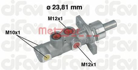 METZGER 202-362 Главный тормозной цилиндр для CITROËN BERLINGO (CитроËн Берлинго) METZGER 202-362 Главный тормозной цилиндр для CITROËN BERLINGO (CитроËн Берлинго)