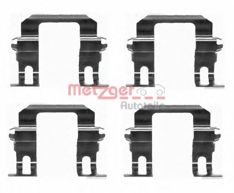 METZGER 109-1275 Комплектующие, колодки дискового тормоза для OPEL FRONTERA A (Опель Фронтера а) METZGER 109-1275 Комплектующие, колодки дискового тормоза для OPEL FRONTERA A (Опель Фронтера а)
