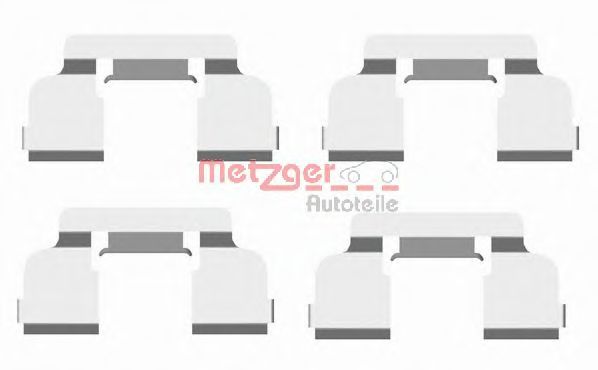 METZGER 109-1698 Комплектующие, колодки дискового тормоза для RENAULT MEGANE SCENIC (Рено Меган сценик) METZGER 109-1698 Комплектующие, колодки дискового тормоза для RENAULT MEGANE SCENIC (Рено Меган сценик)